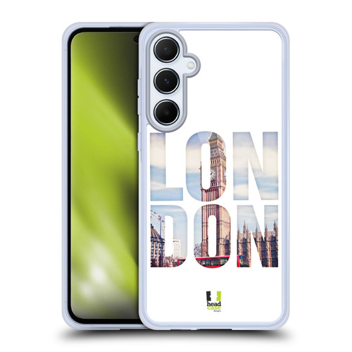 Head Case Designs City Snapshots Big Ben And City Bus London UK Soft Gel Case for Samsung Galaxy A55 5G