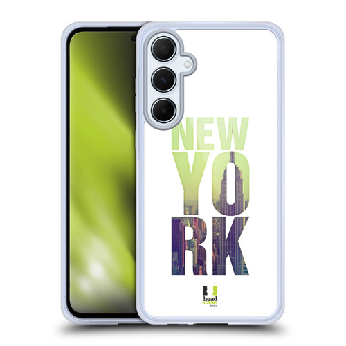 Head Case Designs City Snapshots Manhattan Cityscape New York City USA Soft Gel Case for Samsung Galaxy A55 5G