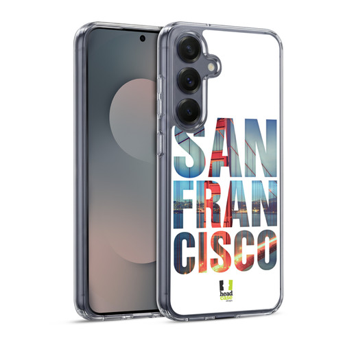 Head Case Designs City Snapshots Golden Gate Bridge San Francisco USA Soft Gel Case for Samsung Galaxy S25 & MagSafe