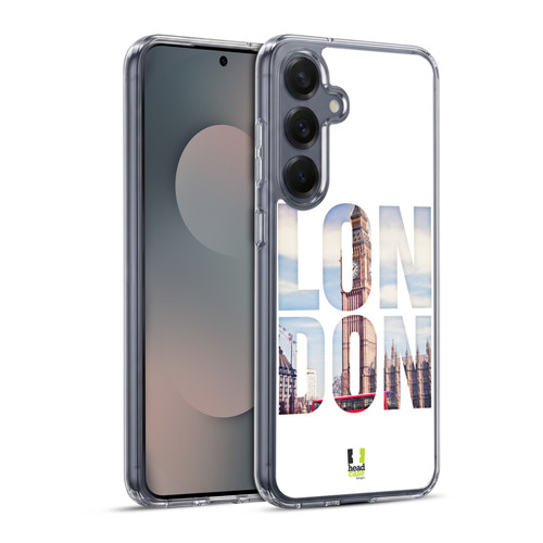 Head Case Designs City Snapshots Big Ben And City Bus London UK Soft Gel Case for Samsung Galaxy S25+ & MagSafe