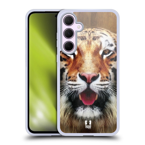 Head Case Designs Animal Faces Tiger Soft Gel Case for Samsung Galaxy A35 5G