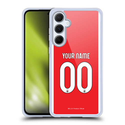 Custom Customised Personalised S.L. Benfica 2021/22 Kit Home Soft Gel Case for Samsung Galaxy A55 5G