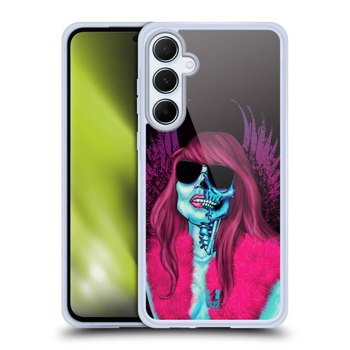 Head Case Designs Skull Of Rock Groupie Soft Gel Case for Samsung Galaxy A55 5G