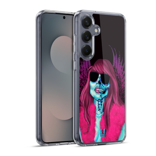 Head Case Designs Skull Of Rock Groupie Soft Gel Case for Samsung Galaxy S25+ & MagSafe