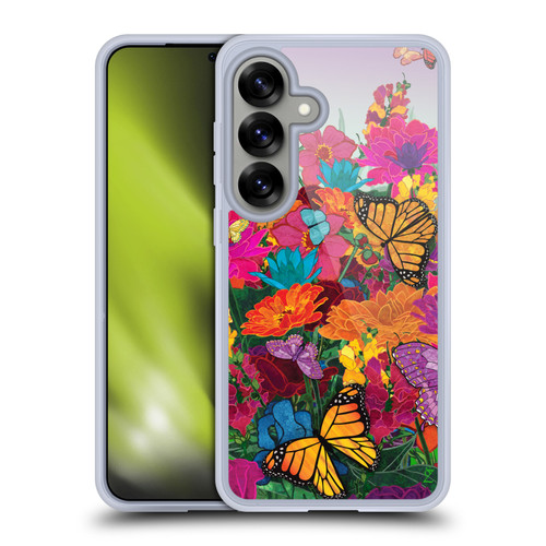 Suzan Lind Butterflies Garden Soft Gel Case for Samsung Galaxy S25 & MagSafe