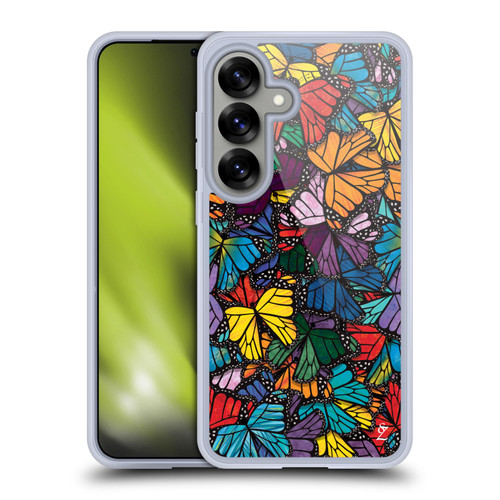Suzan Lind Butterflies Monarch Soft Gel Case for Samsung Galaxy S25 & MagSafe