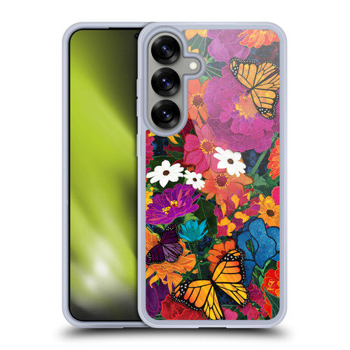Suzan Lind Butterflies Flower Collage Soft Gel Case for Samsung Galaxy S25+ & MagSafe