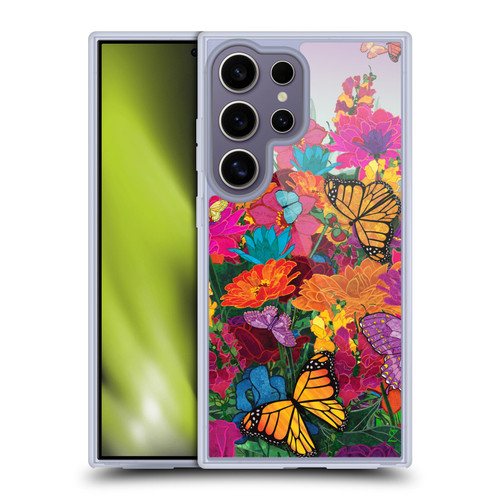 Suzan Lind Butterflies Garden Soft Gel Case for Samsung Galaxy S25 Ultra & MagSafe