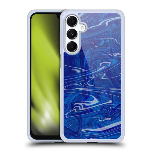 Suzan Lind Marble Dark Blue Soft Gel Case for Samsung Galaxy A16 5G & MagSafe