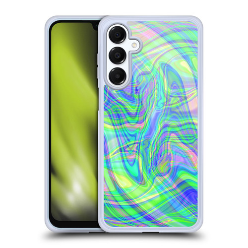 Suzan Lind Marble Green Purple Soft Gel Case for Samsung Galaxy A16 5G & MagSafe