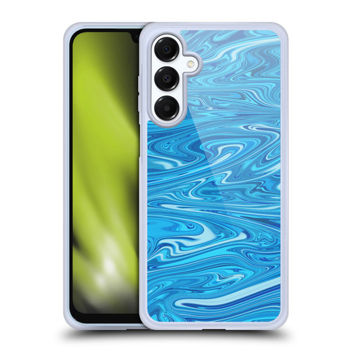 Suzan Lind Marble Light Blue Soft Gel Case for Samsung Galaxy A16 5G & MagSafe