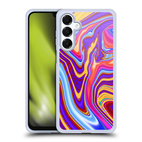 Suzan Lind Marble Purple Yellow Red Soft Gel Case for Samsung Galaxy A16 5G & MagSafe