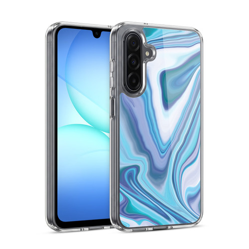Suzan Lind Marble Dark Blue Pastel Soft Gel Case for Samsung Galaxy A17 4G / 5G