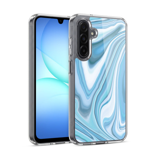 Suzan Lind Marble Light Blue Pastel Soft Gel Case for Samsung Galaxy A17 4G / 5G
