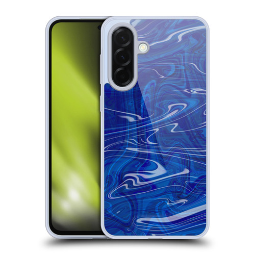 Suzan Lind Marble Dark Blue Soft Gel Case for Samsung Galaxy A36 5G