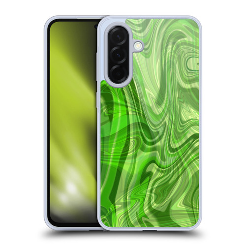 Suzan Lind Marble Green Soft Gel Case for Samsung Galaxy A36 5G