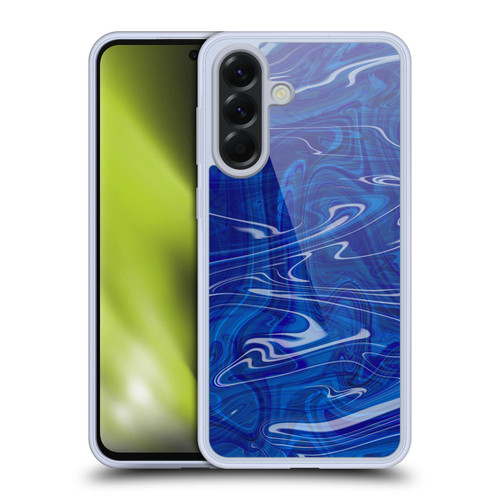 Suzan Lind Marble Dark Blue Soft Gel Case for Samsung Galaxy A56 5G