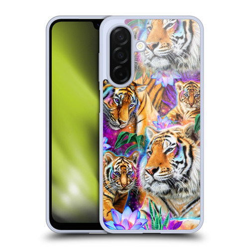 Sheena Pike Big Cats Daydream Tigers With Flowers Soft Gel Case for Samsung Galaxy A26 5G