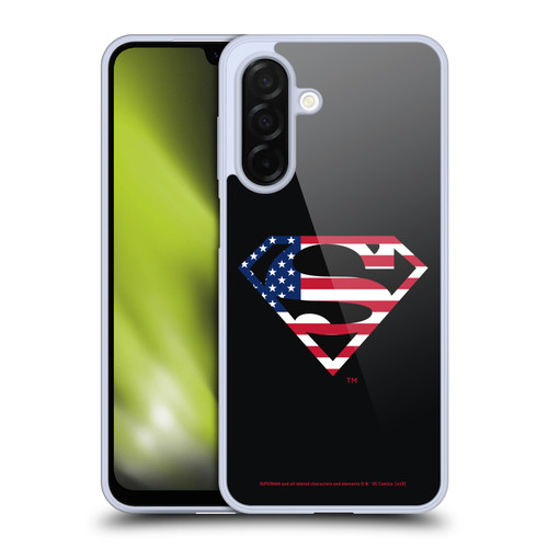 Superman DC Comics Logos U.S. Flag 2 Soft Gel Case for Samsung Galaxy A26 5G