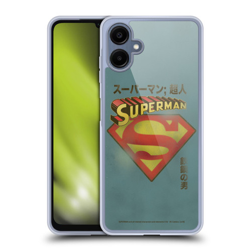 Superman DC Comics Vintage Fashion Japanese Logo Soft Gel Case for Samsung Galaxy A06 4G / 5G