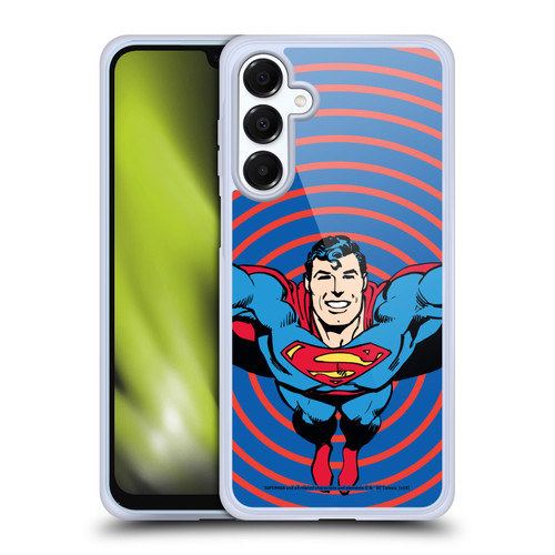 Superman DC Comics Vintage Fashion Circles Soft Gel Case for Samsung Galaxy A16 5G & MagSafe