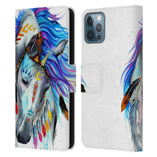 Pixie Cold Animals Spirit Leather Book Wallet Case Cover For Apple iPhone 12 / iPhone 12 Pro