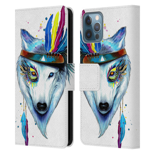 Pixie Cold Animals Warrior Leather Book Wallet Case Cover For Apple iPhone 12 / iPhone 12 Pro
