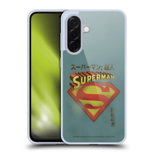 Superman DC Comics Vintage Fashion Japanese Logo Soft Gel Case for Samsung Galaxy A36 5G