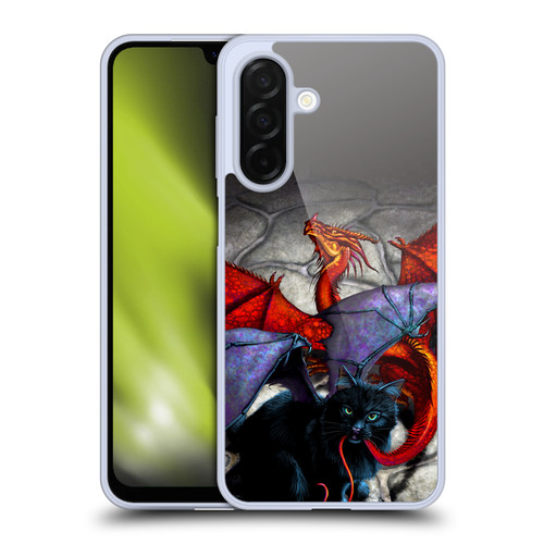Stanley Morrison Dragons 3 Bat Winged Cat Vs Red Soft Gel Case for Samsung Galaxy A26 5G