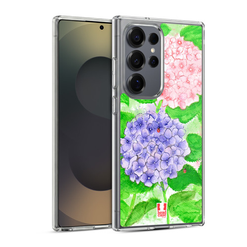 Head Case Designs Spring Flowers Lovely Hydrangeas Soft Gel Case for Samsung Galaxy S25 Ultra & MagSafe