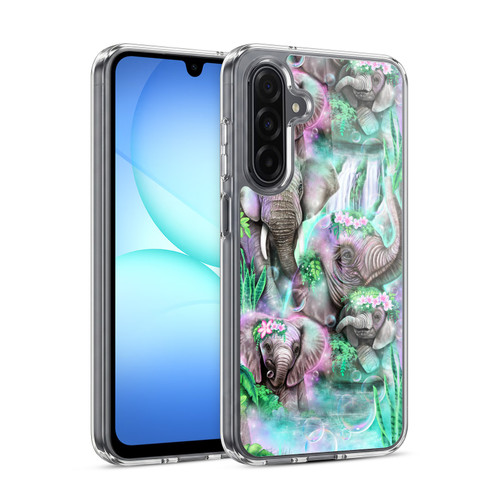 Sheena Pike Animals Daydream Elephants Lagoon Soft Gel Case for Samsung Galaxy A17 4G / 5G