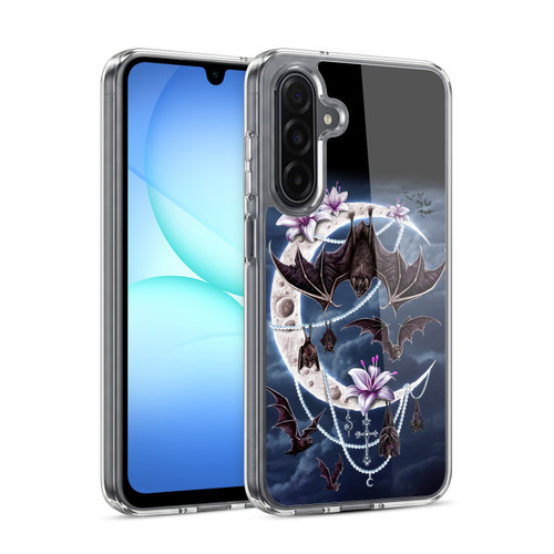 Sarah Richter Animals Gothic Bats & Crescent Moon Soft Gel Case for Samsung Galaxy A17 4G / 5G