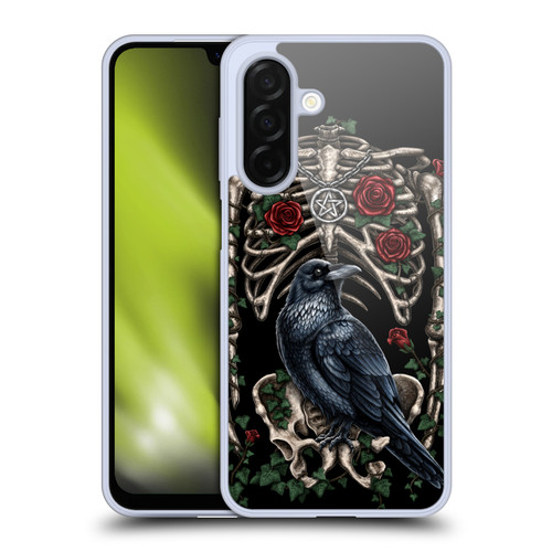 Sarah Richter Animals Gothic Black Crow & Skeleton Soft Gel Case for Samsung Galaxy A26 5G