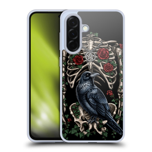 Sarah Richter Animals Gothic Black Crow & Skeleton Soft Gel Case for Samsung Galaxy A36 5G
