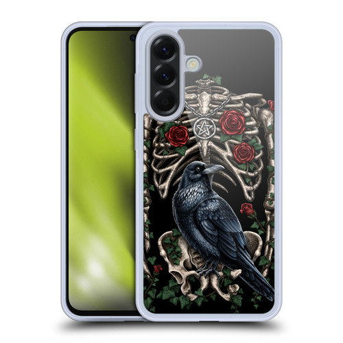 Sarah Richter Animals Gothic Black Crow & Skeleton Soft Gel Case for Samsung Galaxy A56 5G