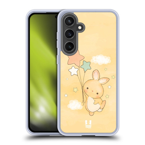Head Case Designs Starcatcher Bunnies Yellow Soft Gel Case for Samsung Galaxy S24 FE & MagSafe