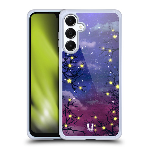 Head Case Designs Starlights Night Soft Gel Case for Samsung Galaxy A16 5G & MagSafe