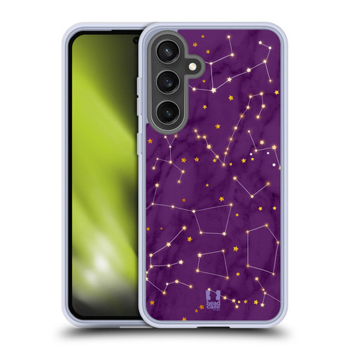 Head Case Designs Starlights Constellation Soft Gel Case for Samsung Galaxy S24 FE & MagSafe