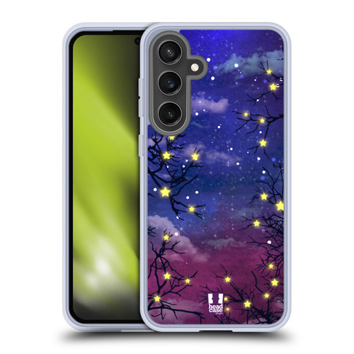 Head Case Designs Starlights Night Soft Gel Case for Samsung Galaxy S24 FE & MagSafe