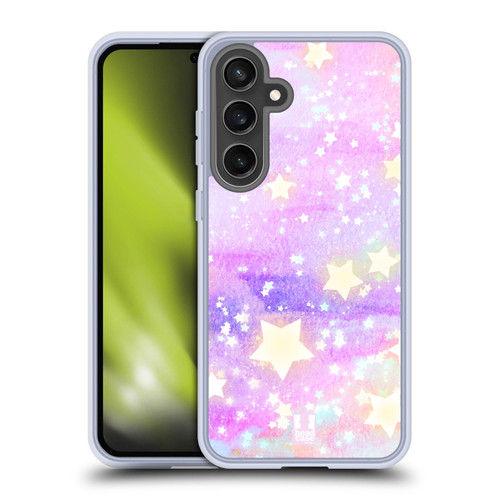 Head Case Designs Starlights Pastel Soft Gel Case for Samsung Galaxy S24 FE & MagSafe