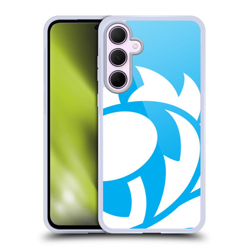 Scotland Rugby Oversized Thistle Sky Blue Soft Gel Case for Samsung Galaxy A35 5G