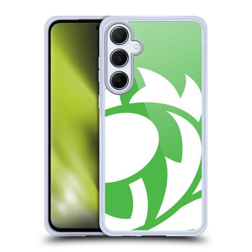 Scotland Rugby Oversized Thistle Grass Green Soft Gel Case for Samsung Galaxy A55 5G