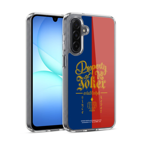 Suicide Squad 2016 Graphics Property Of Joker Soft Gel Case for Samsung Galaxy A17 4G / 5G