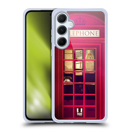 Head Case Designs Telephone Box K2 Soft Gel Case for Samsung Galaxy A55 5G