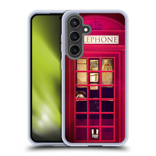 Head Case Designs Telephone Box K2 Soft Gel Case for Samsung Galaxy S24 FE & MagSafe