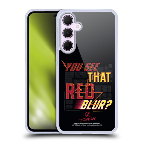 The Flash TV Series Graphics Red Blur Soft Gel Case for Samsung Galaxy A35 5G
