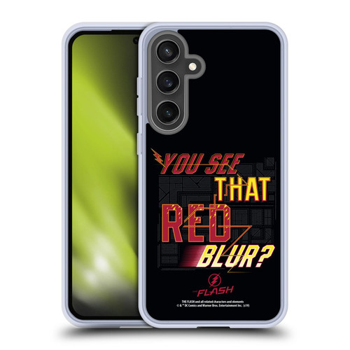 The Flash TV Series Graphics Red Blur Soft Gel Case for Samsung Galaxy S24 FE & MagSafe