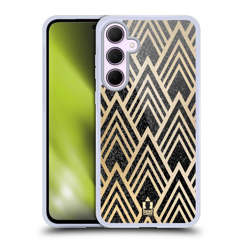 Head Case Designs Textured Art Deco Patterns Rhombic Soft Gel Case for Samsung Galaxy A35 5G