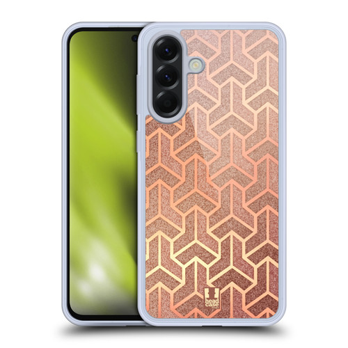 Head Case Designs Textured Art Deco Patterns Isometric Tile Soft Gel Case for Samsung Galaxy A56 5G