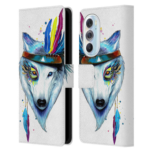 Pixie Cold Animals Warrior Leather Book Wallet Case Cover For Motorola Edge X30